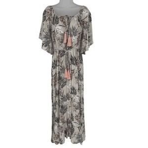 Label of Love Floral Tassel Maxi‎ Dress S Boho